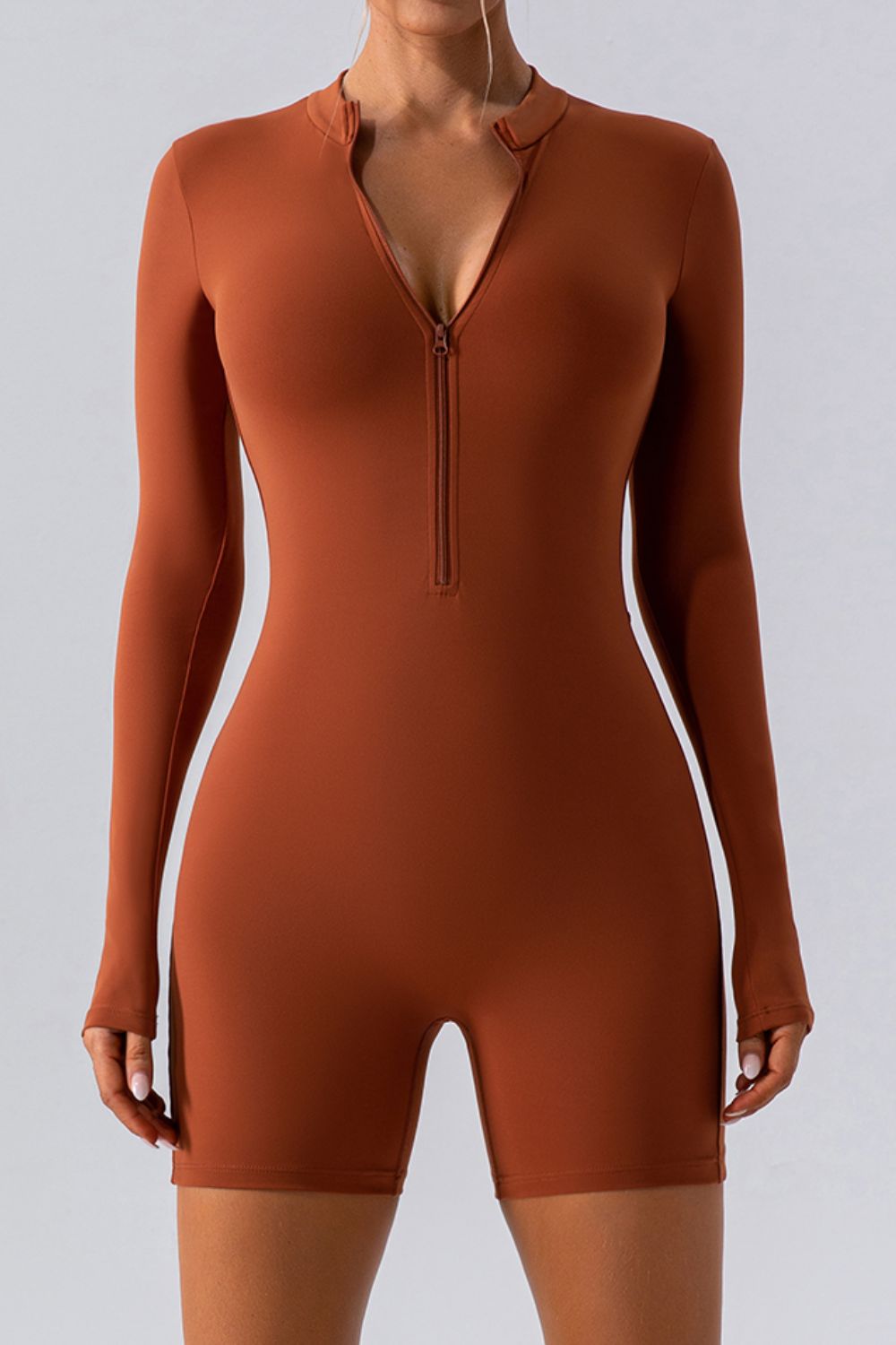 Half Zip Romper
