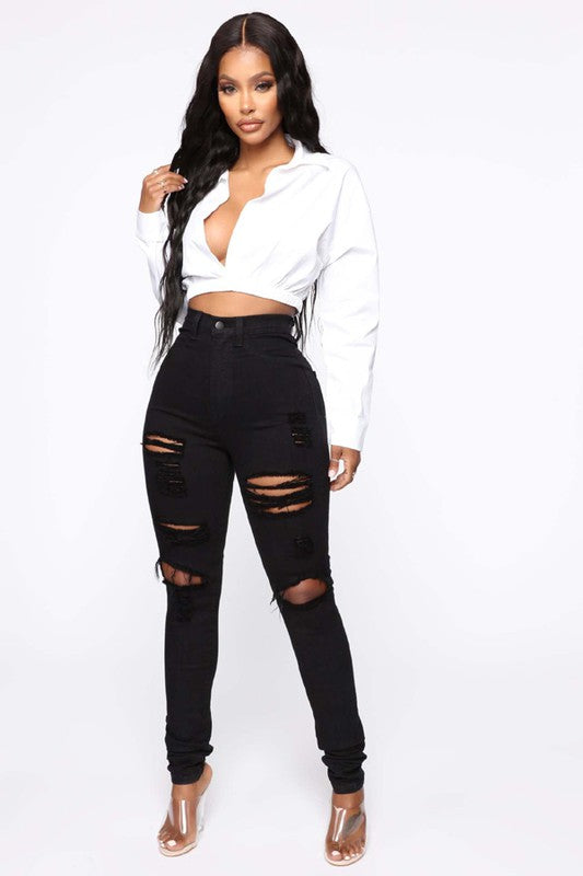 Ripped Denim Jeans