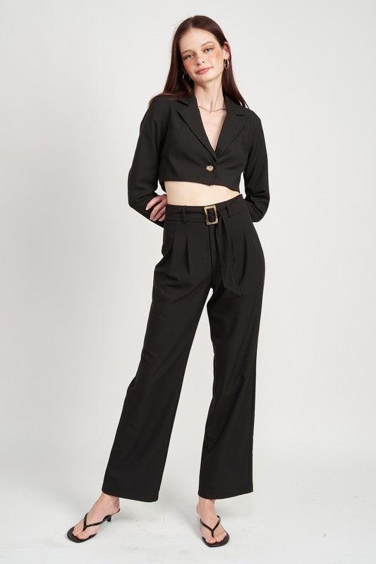 Black Vest Pants
