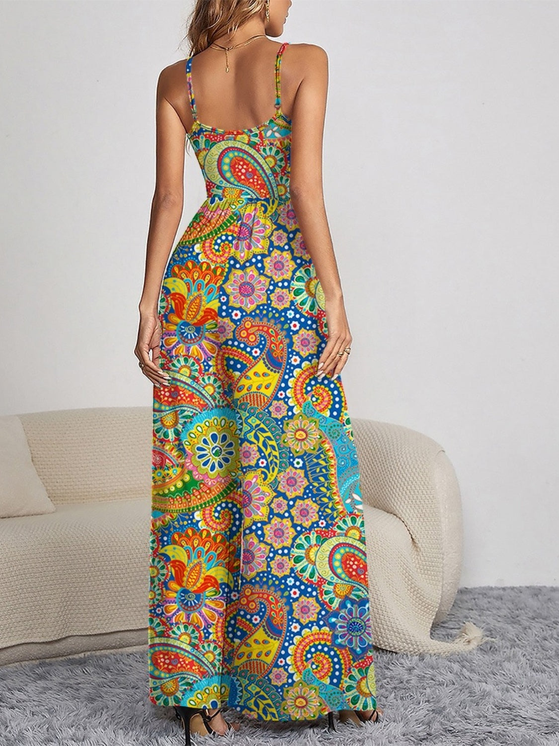 Floral Wide Leg Jumpsuit