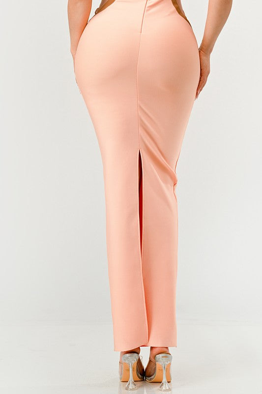 Peaches Bandage Maxi Dress