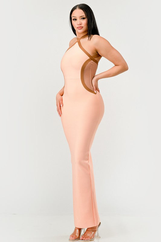 Peaches Bandage Maxi Dress