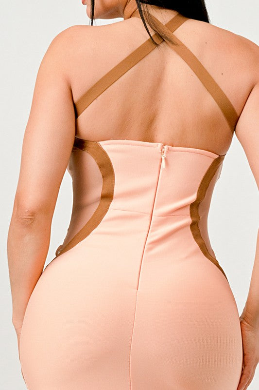 Peaches Bandage Maxi Dress