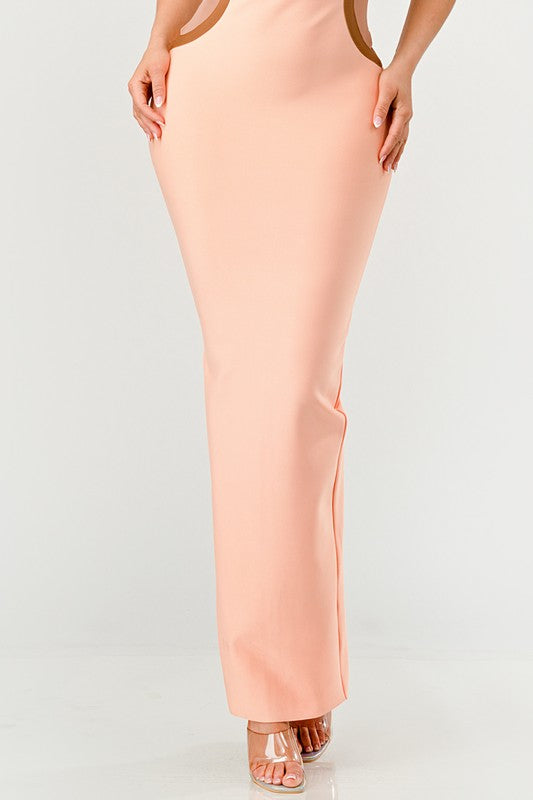 Peaches Bandage Maxi Dress