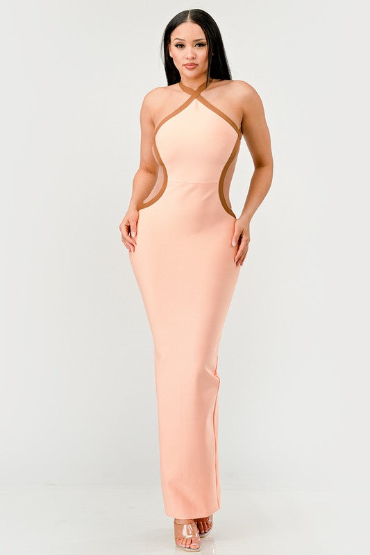 Peaches Bandage Maxi Dress