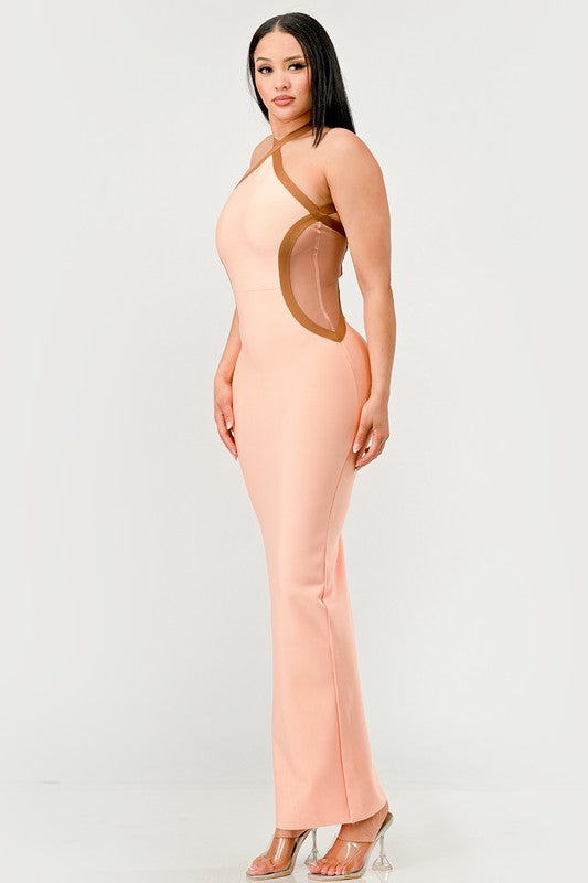 Peaches Bandage Maxi Dress