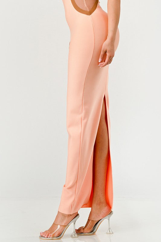 Peaches Bandage Maxi Dress