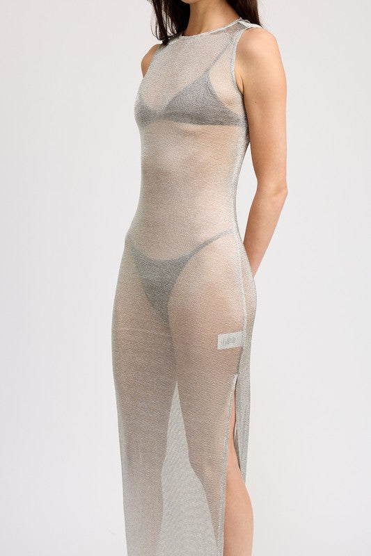 Sheer Maxi Coverup
