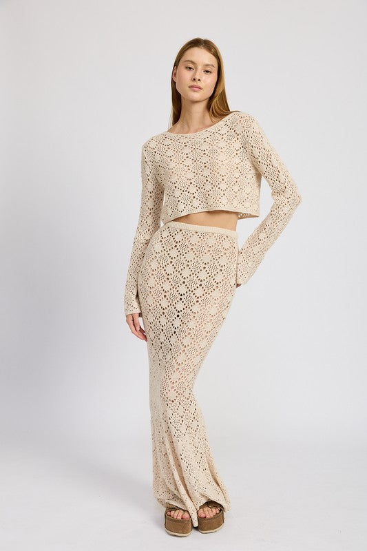 Crotchet Maxi Skirt