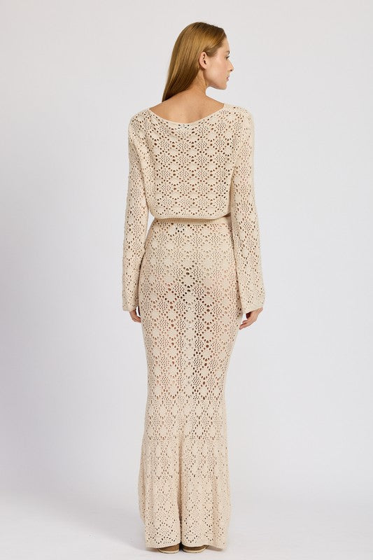 Crotchet Maxi Skirt