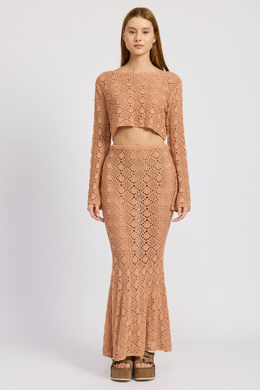 Crotchet Maxi Skirt