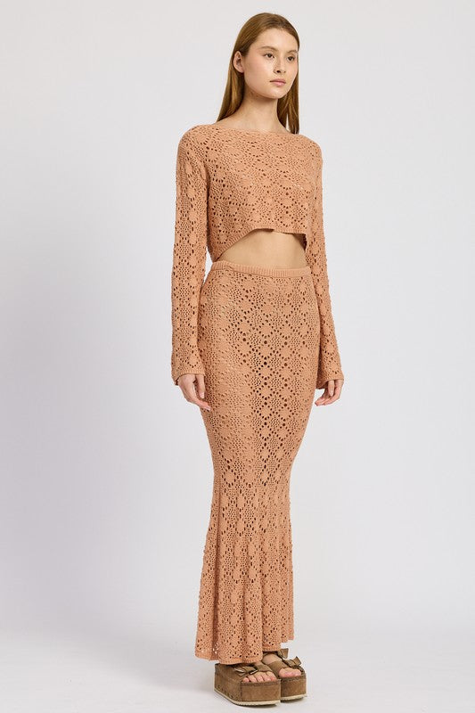 Crotchet Maxi Skirt