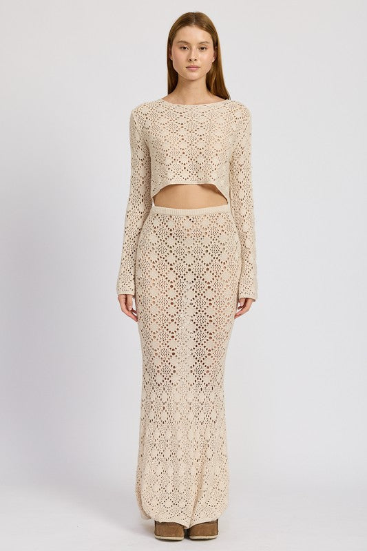 Crotchet Maxi Skirt
