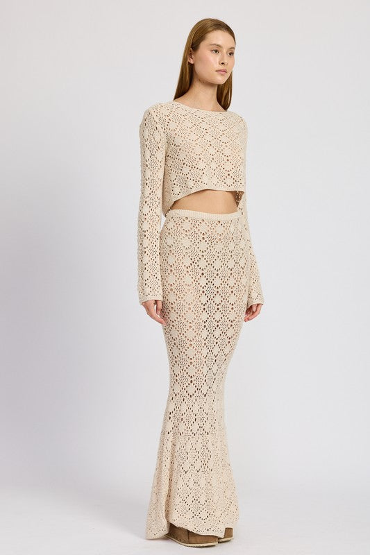 Crotchet Maxi Skirt
