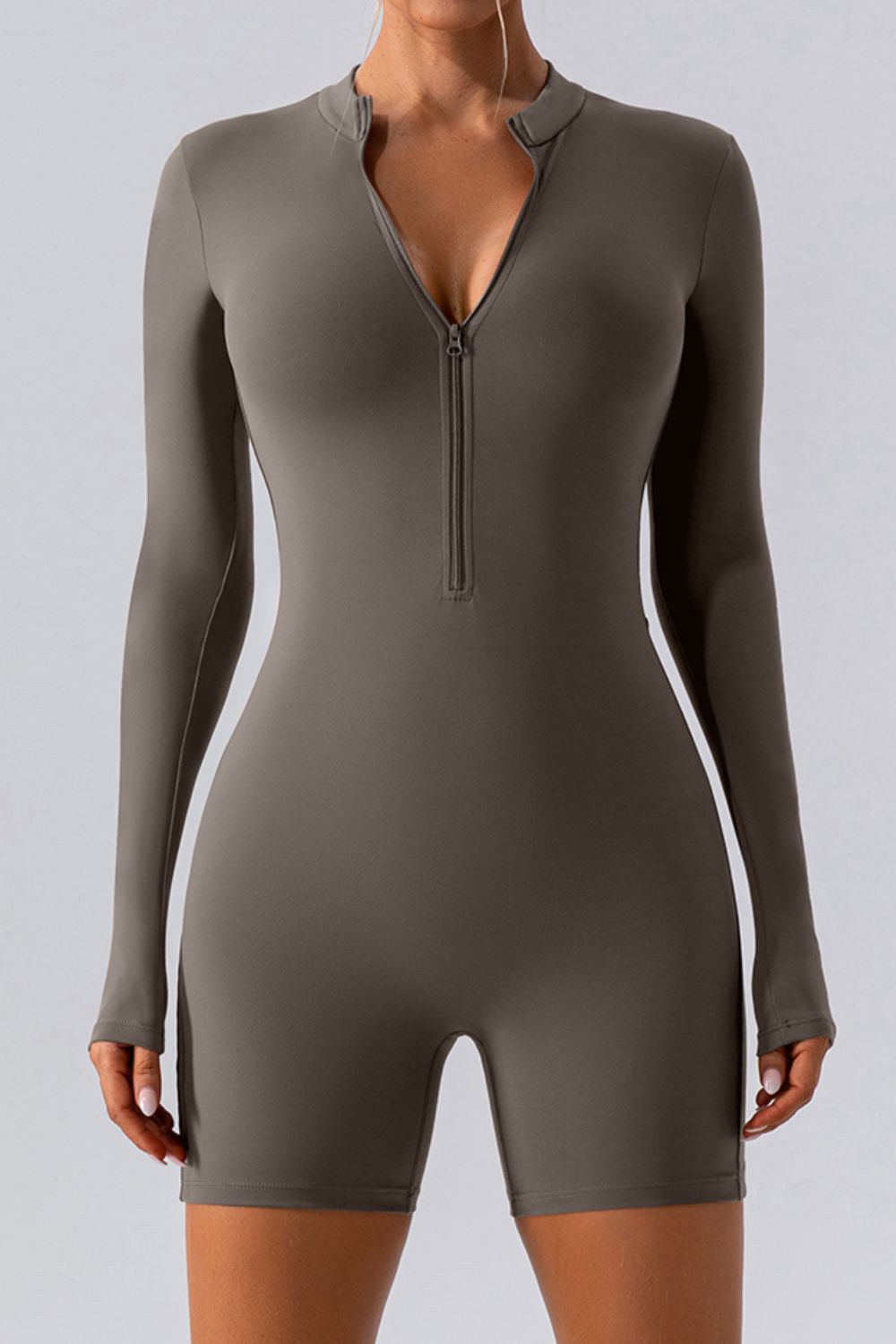 Half Zip Romper