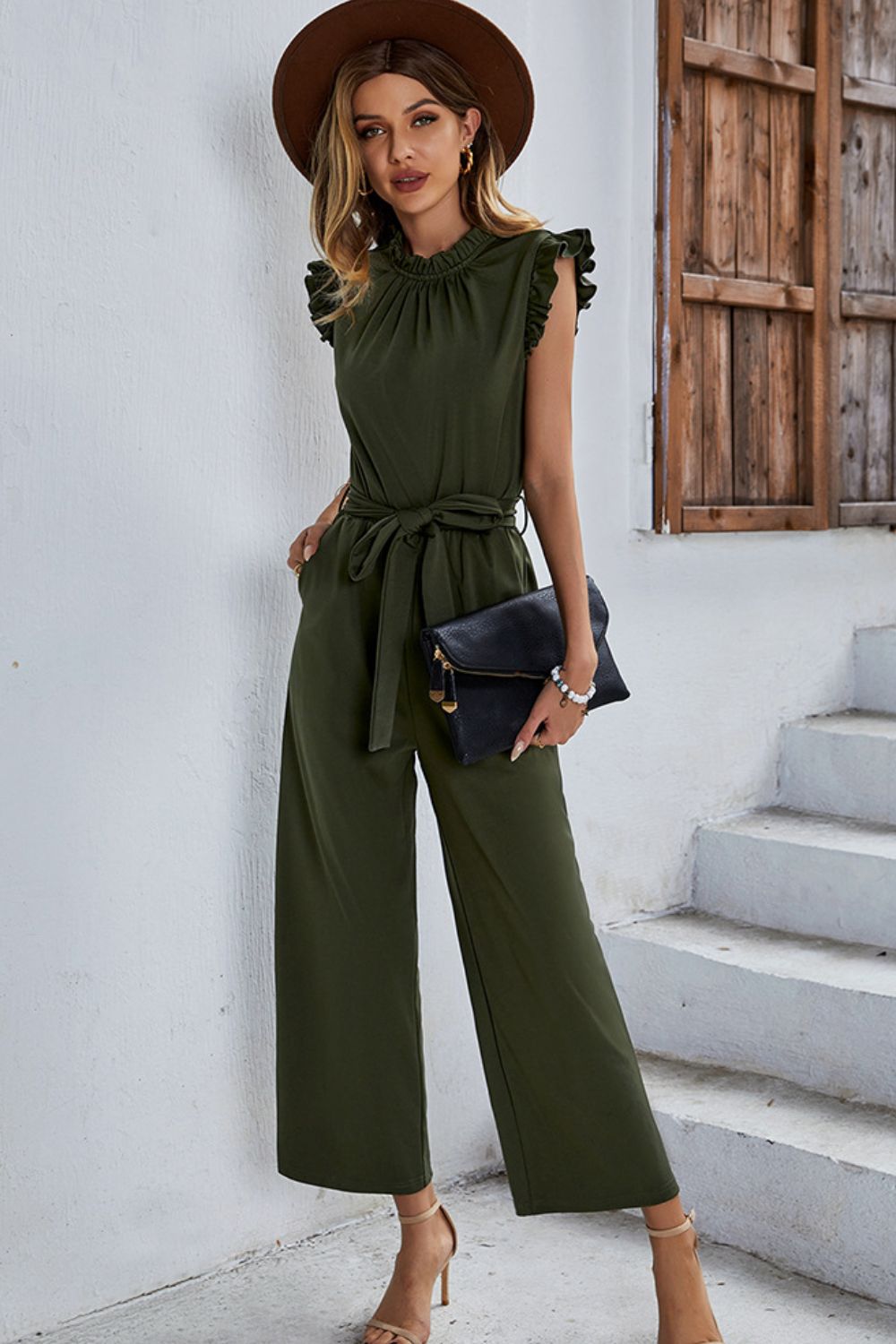 Butterfly Tie Waist Jumpsuit