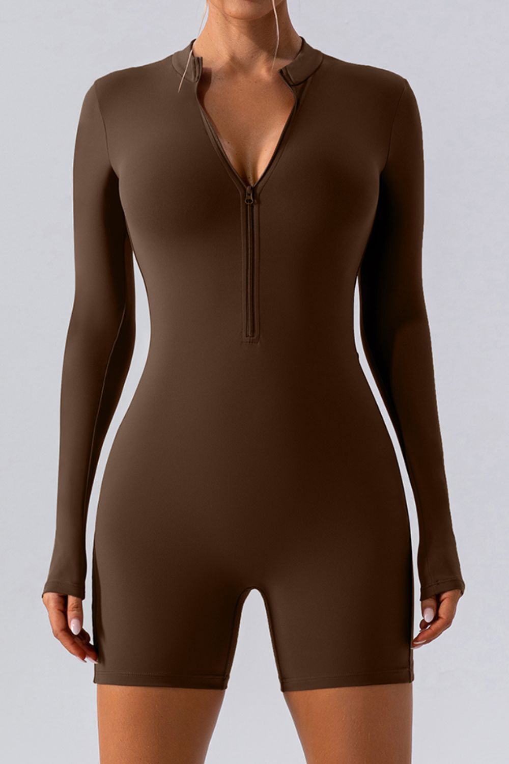 Half Zip Romper