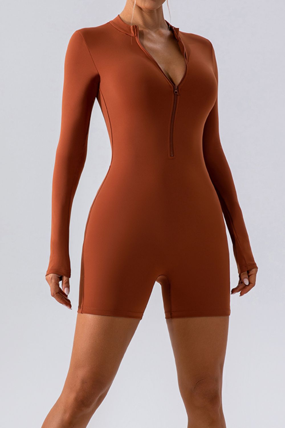 Half Zip Romper