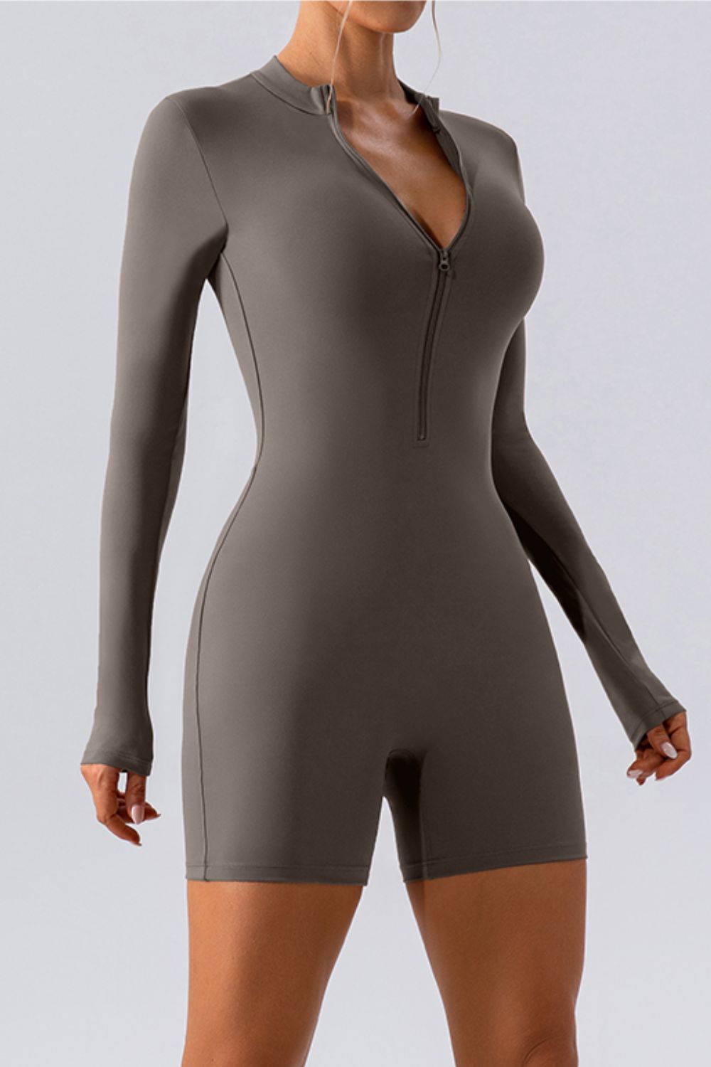 Half Zip Romper