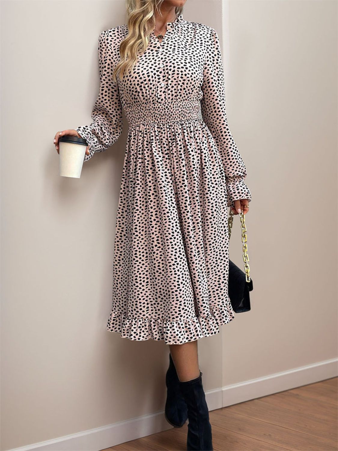 Leopard Long Sleeve Dress