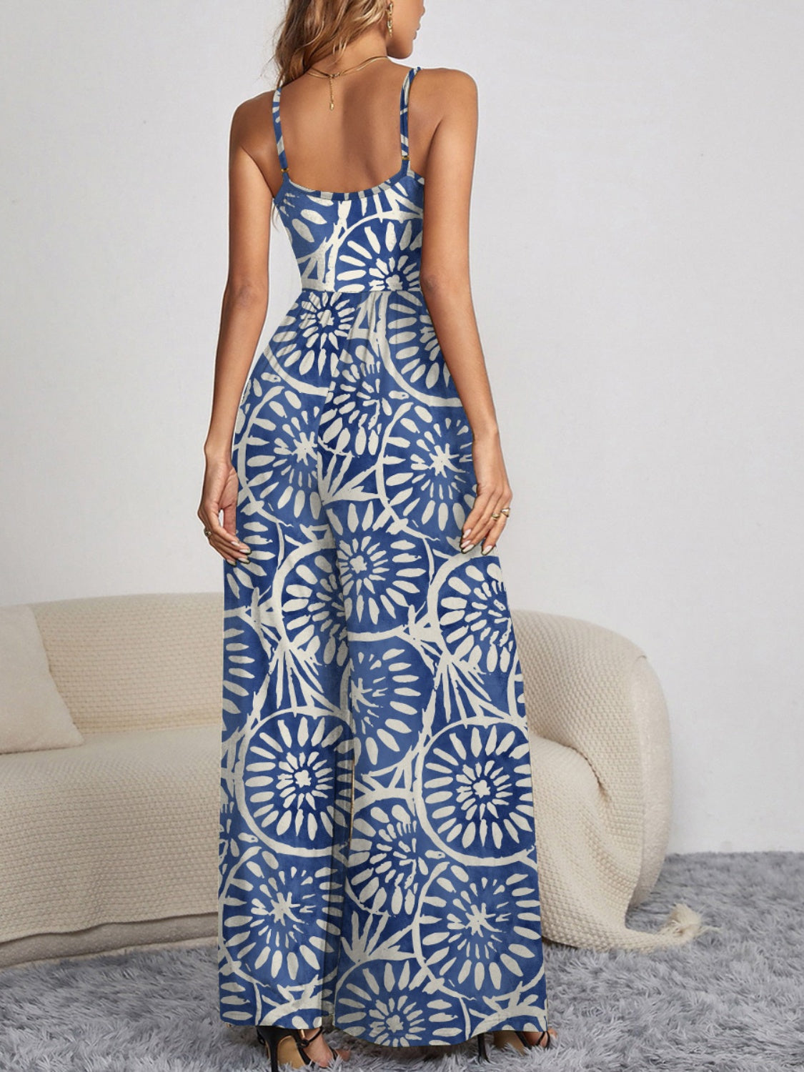 Floral Wide Leg Jumpsuit