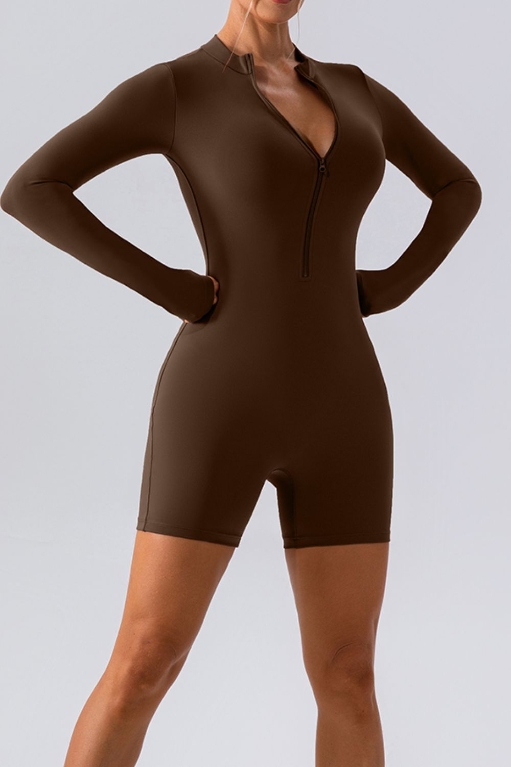 Half Zip Romper