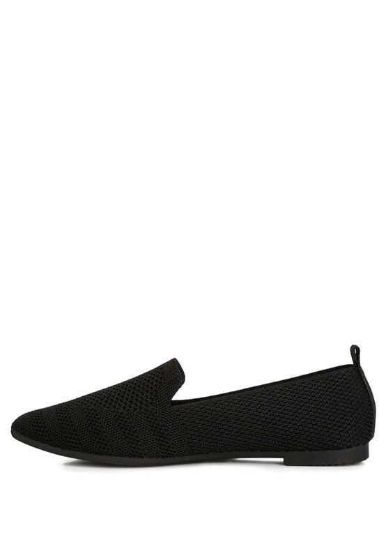 Knit Textile Solid Flats