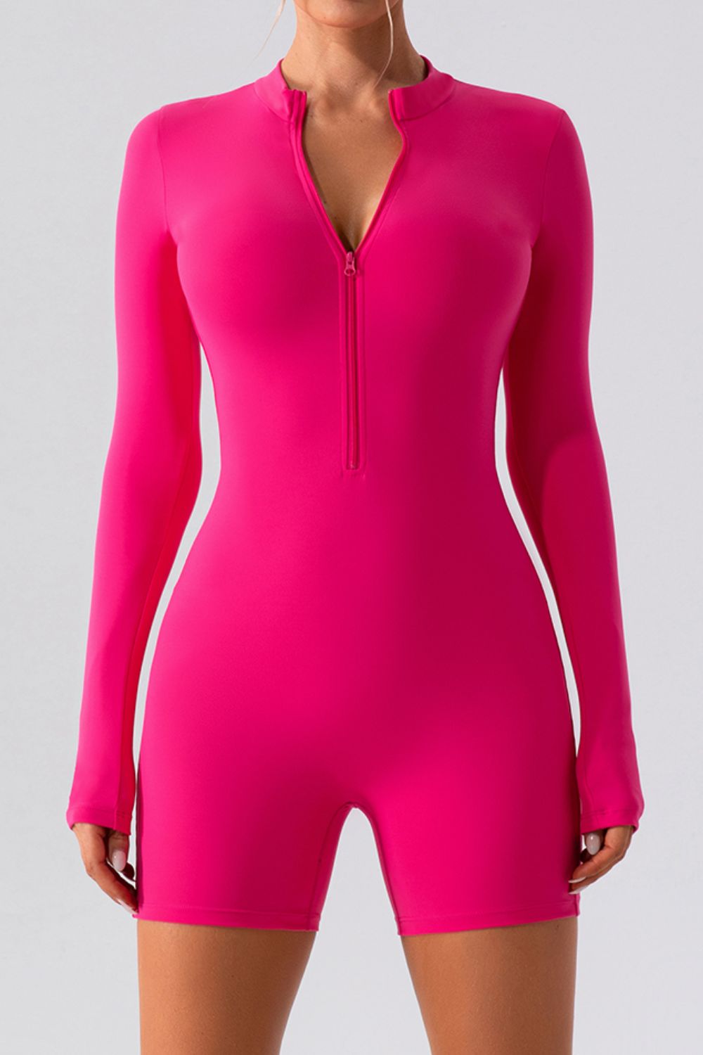 Half Zip Romper