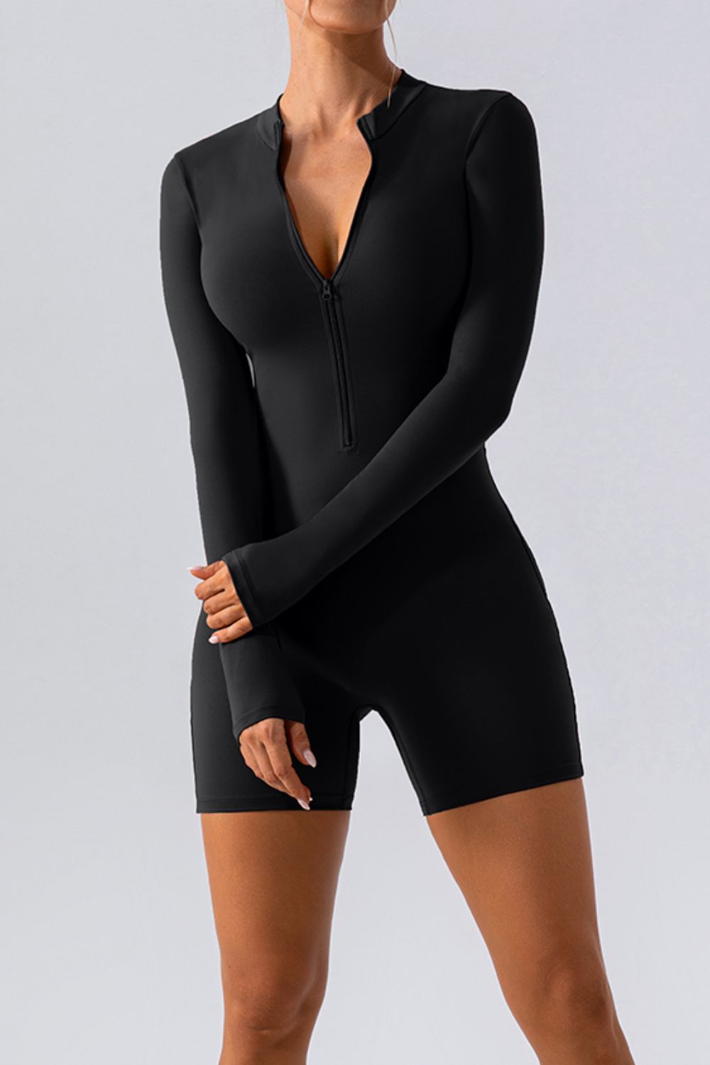 Half Zip Romper