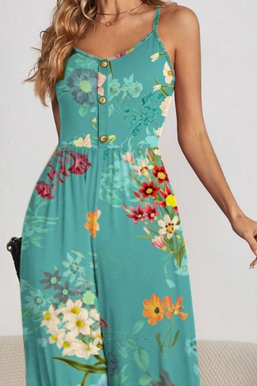 Floral Wide Leg Jumpsuit