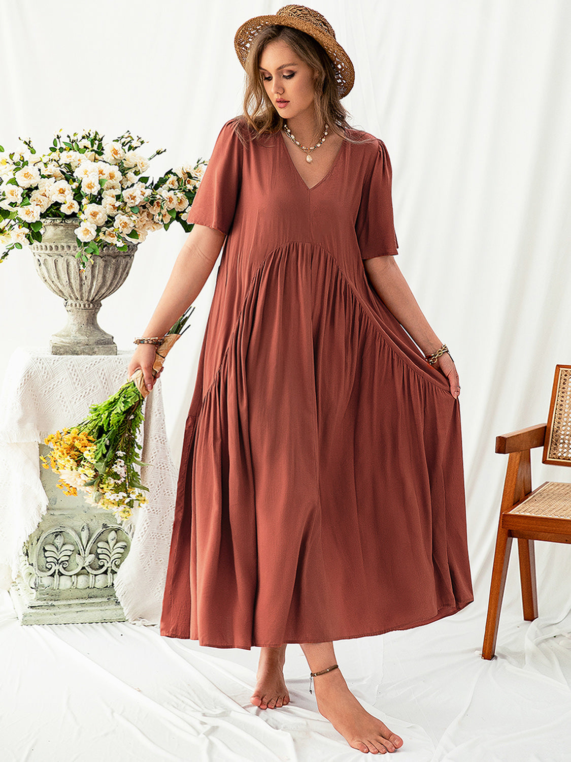 Plus Size Midi Dress