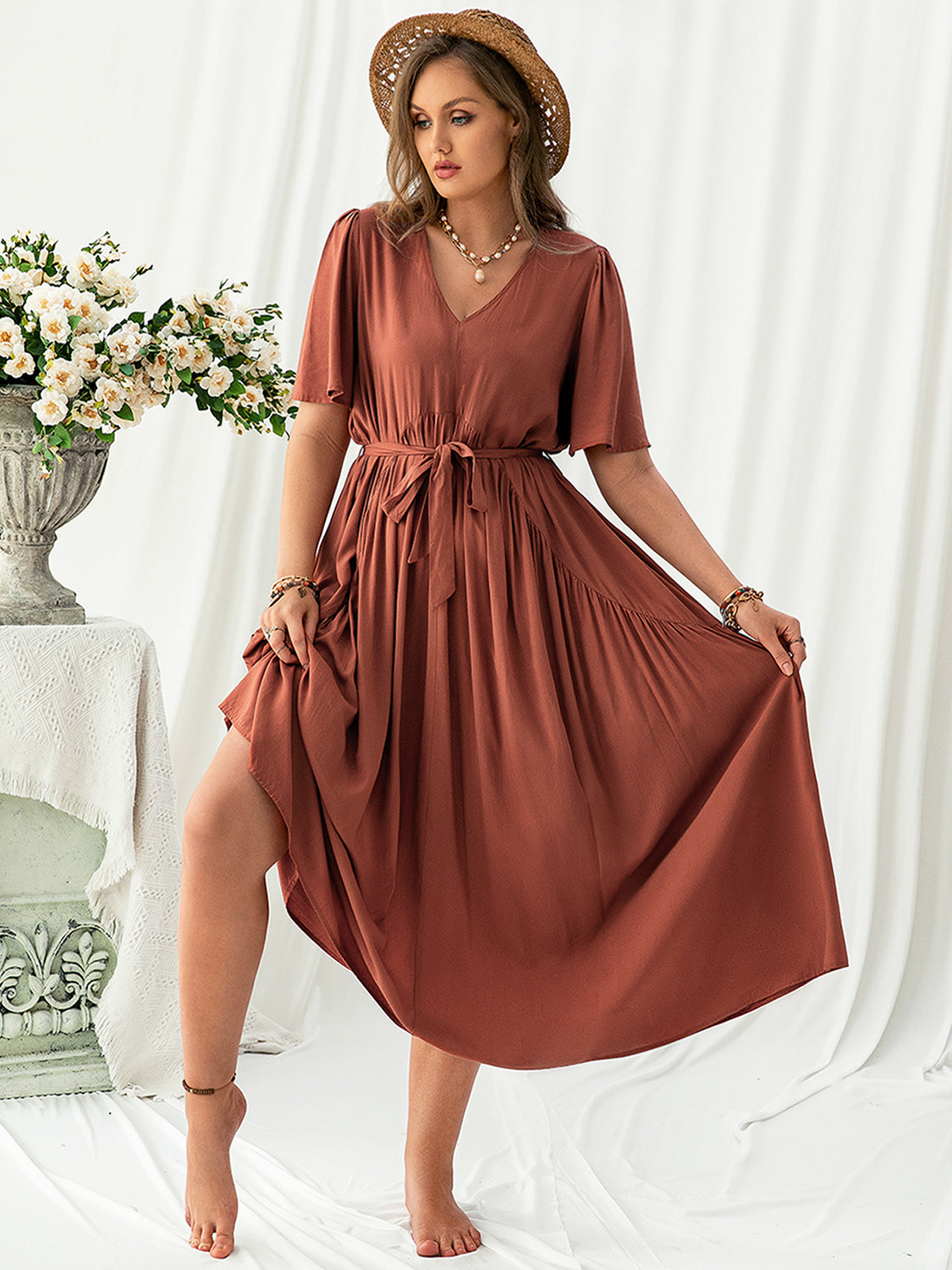 Plus Size Midi Dress