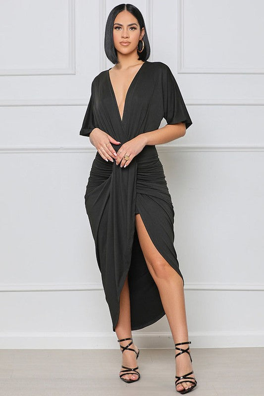 V-neck Maxi Dress